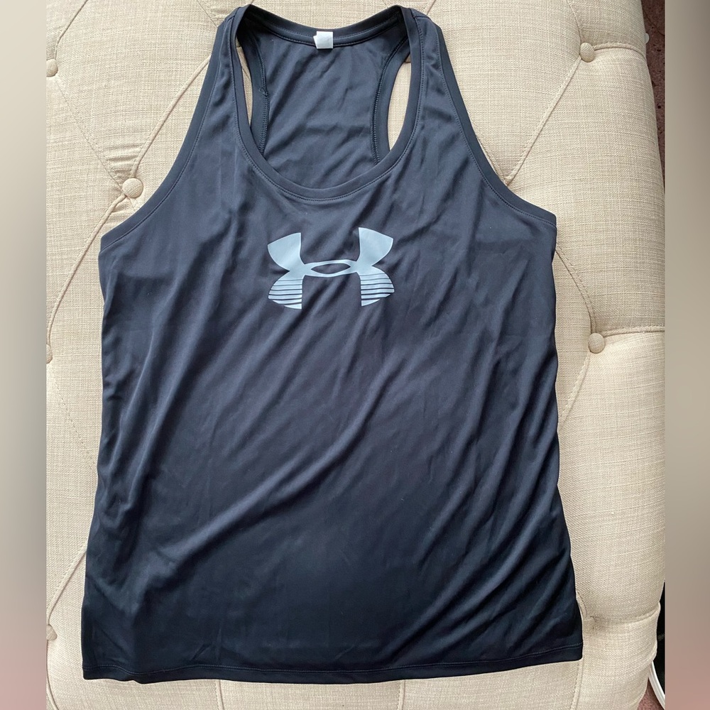 Black Under Armour Heat Gear Tank - Womens Large